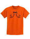 Meh with Hands Childrens T-Shirt-Childrens T-Shirt-TooLoud-Orange-X-Small-Davson Sales