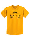 Meh with Hands Childrens T-Shirt-Childrens T-Shirt-TooLoud-Gold-X-Small-Davson Sales