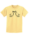 Meh with Hands Childrens T-Shirt-Childrens T-Shirt-TooLoud-Daffodil-Yellow-X-Small-Davson Sales