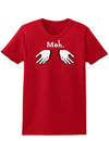 Meh with Hands Womens Dark T-Shirt-TooLoud-Red-X-Small-Davson Sales