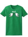 Meh with Hands Womens Dark T-Shirt-TooLoud-Kelly-Green-X-Small-Davson Sales