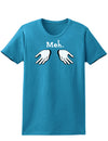 Meh with Hands Womens Dark T-Shirt-TooLoud-Turquoise-X-Small-Davson Sales