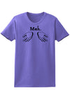 Meh with Hands Womens T-Shirt-Womens T-Shirt-TooLoud-Violet-X-Small-Davson Sales