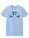 Meh with Hands Womens T-Shirt-Womens T-Shirt-TooLoud-Light-Blue-X-Small-Davson Sales