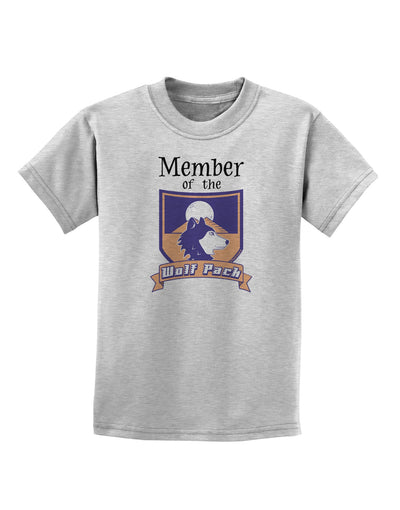 Member of the Wolf Pack Childrens T-Shirt-Childrens T-Shirt-TooLoud-AshGray-X-Small-Davson Sales