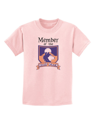 Member of the Wolf Pack Childrens T-Shirt-Childrens T-Shirt-TooLoud-PalePink-X-Small-Davson Sales