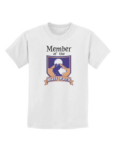 Member of the Wolf Pack Childrens T-Shirt-Childrens T-Shirt-TooLoud-White-X-Small-Davson Sales