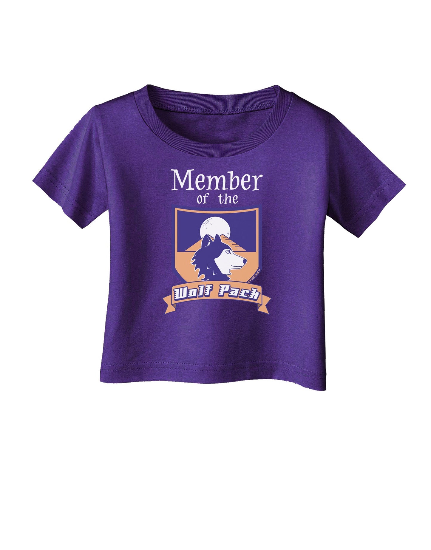 Member of the Wolf Pack Infant T-Shirt Dark-Infant T-Shirt-TooLoud-Purple-06-Months-Davson Sales