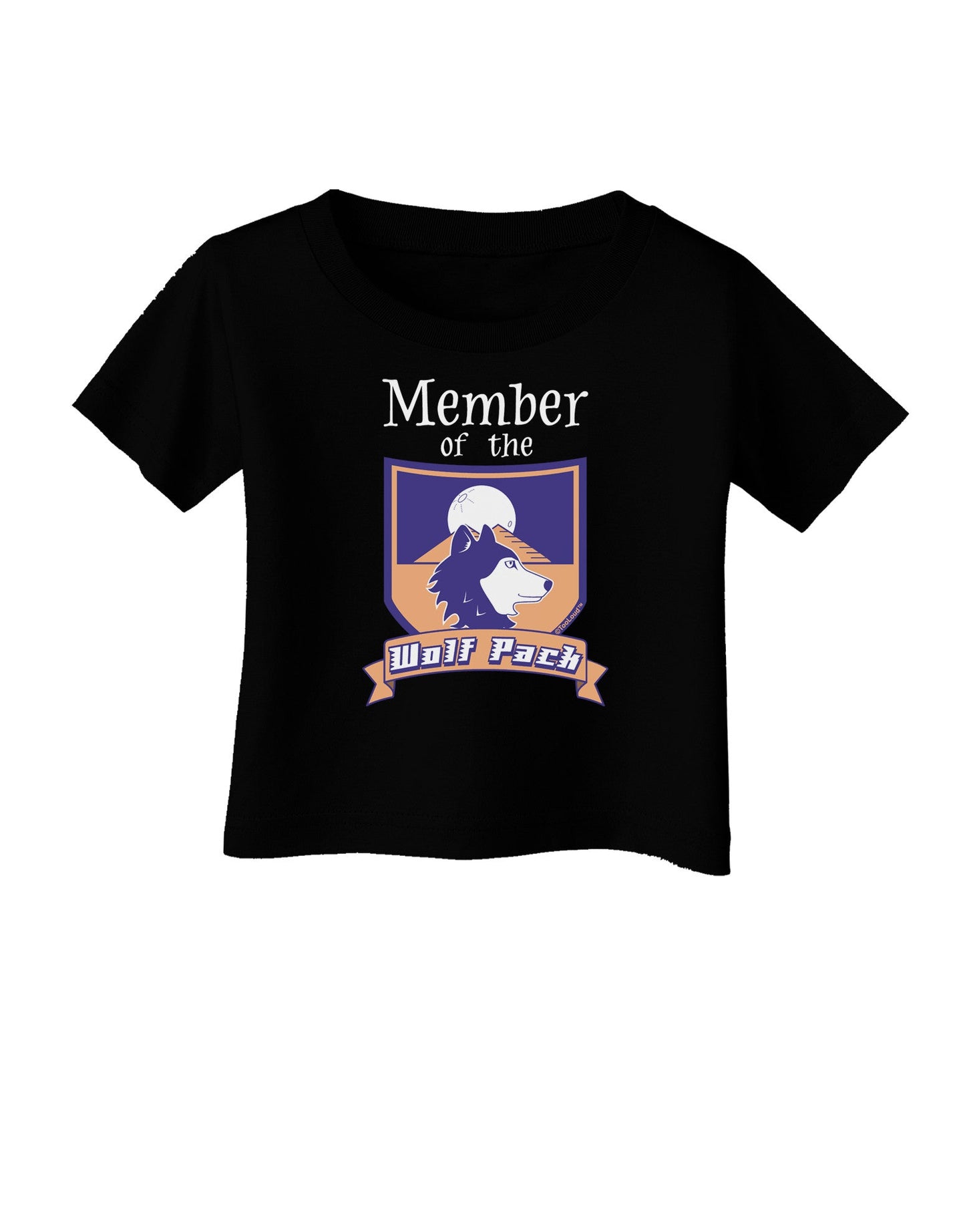 Member of the Wolf Pack Infant T-Shirt Dark-Infant T-Shirt-TooLoud-Black-06-Months-Davson Sales
