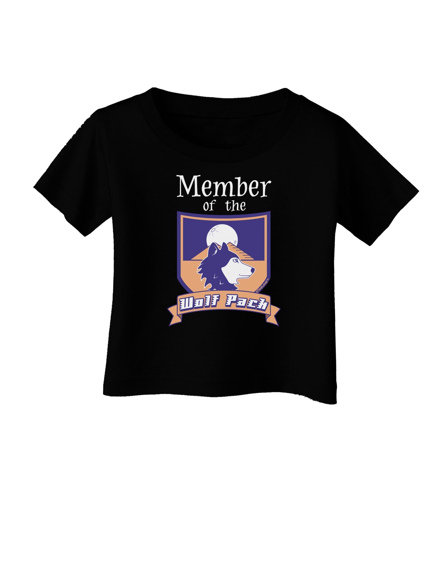 Member of the Wolf Pack Infant T-Shirt Dark-Infant T-Shirt-TooLoud-Black-06-Months-Davson Sales