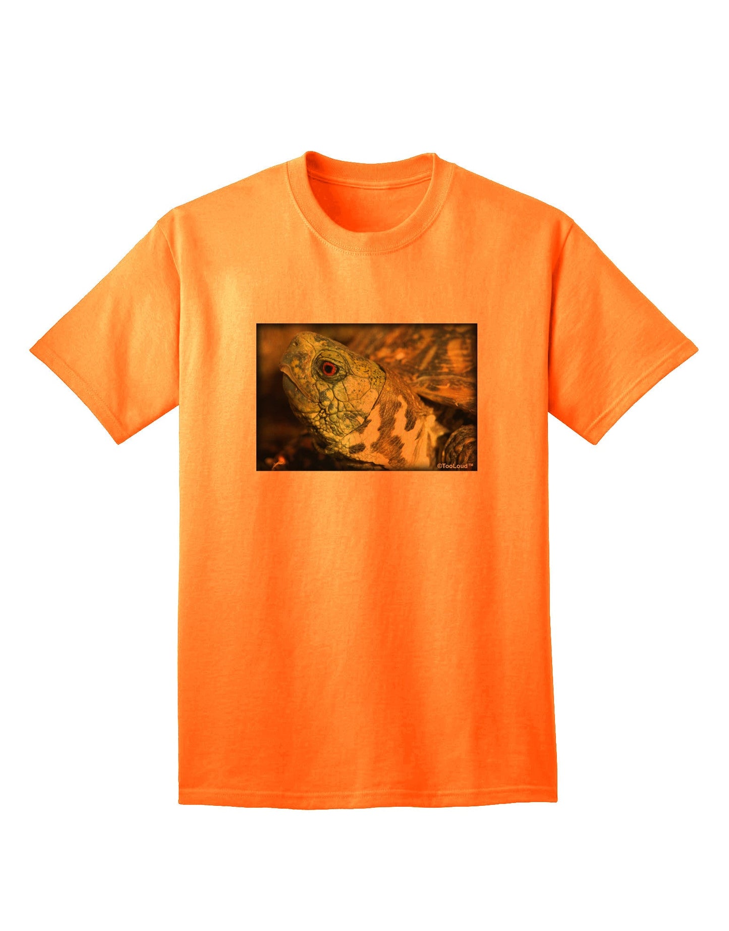 Menacing Turtle Adult T-Shirt: Premium Quality for the Modern Trendsetter-Mens T-shirts-TooLoud-Neon-Orange-Small-Davson Sales