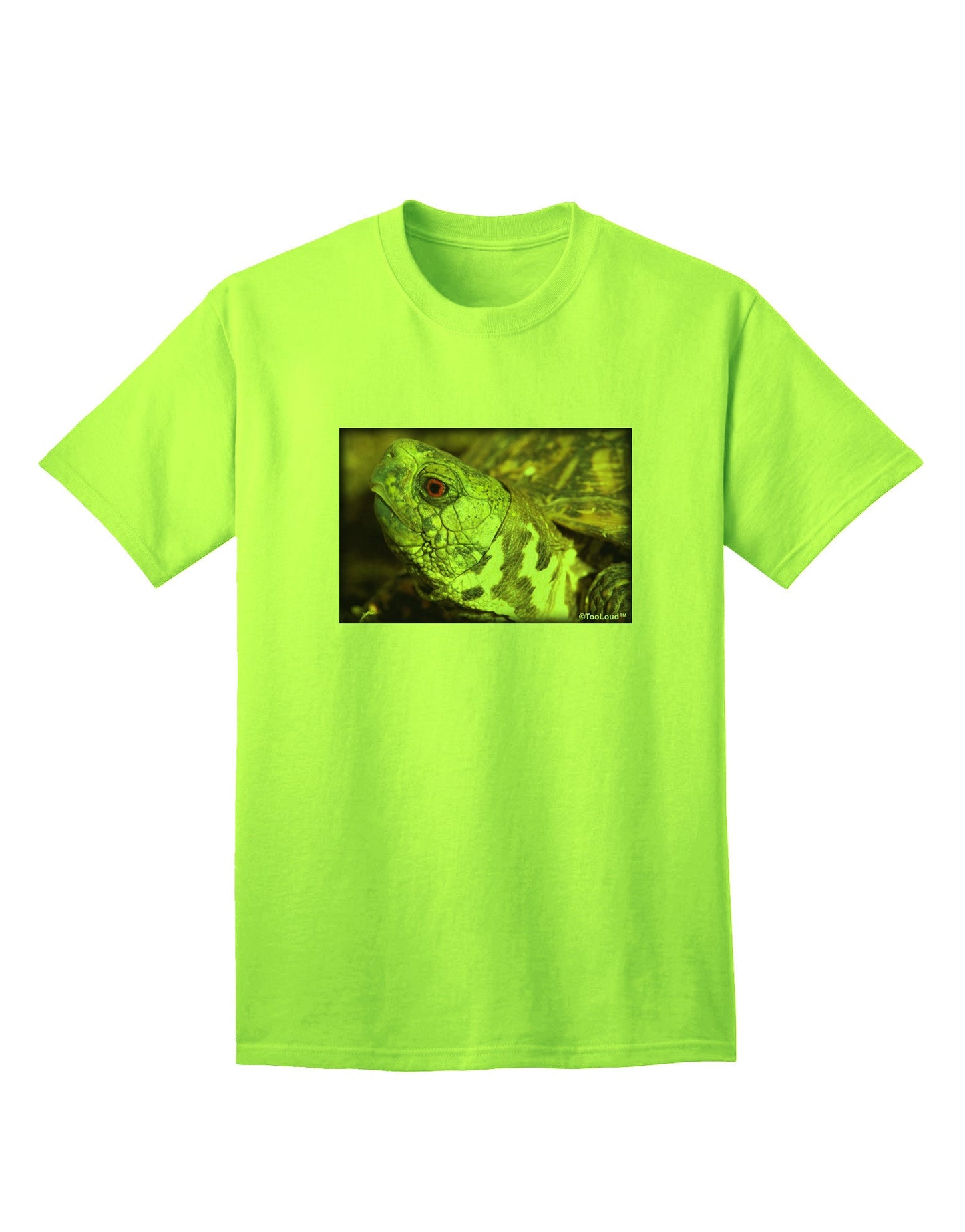 Menacing Turtle Adult T-Shirt: Premium Quality for the Modern Trendsetter-Mens T-shirts-TooLoud-Neon-Green-Small-Davson Sales