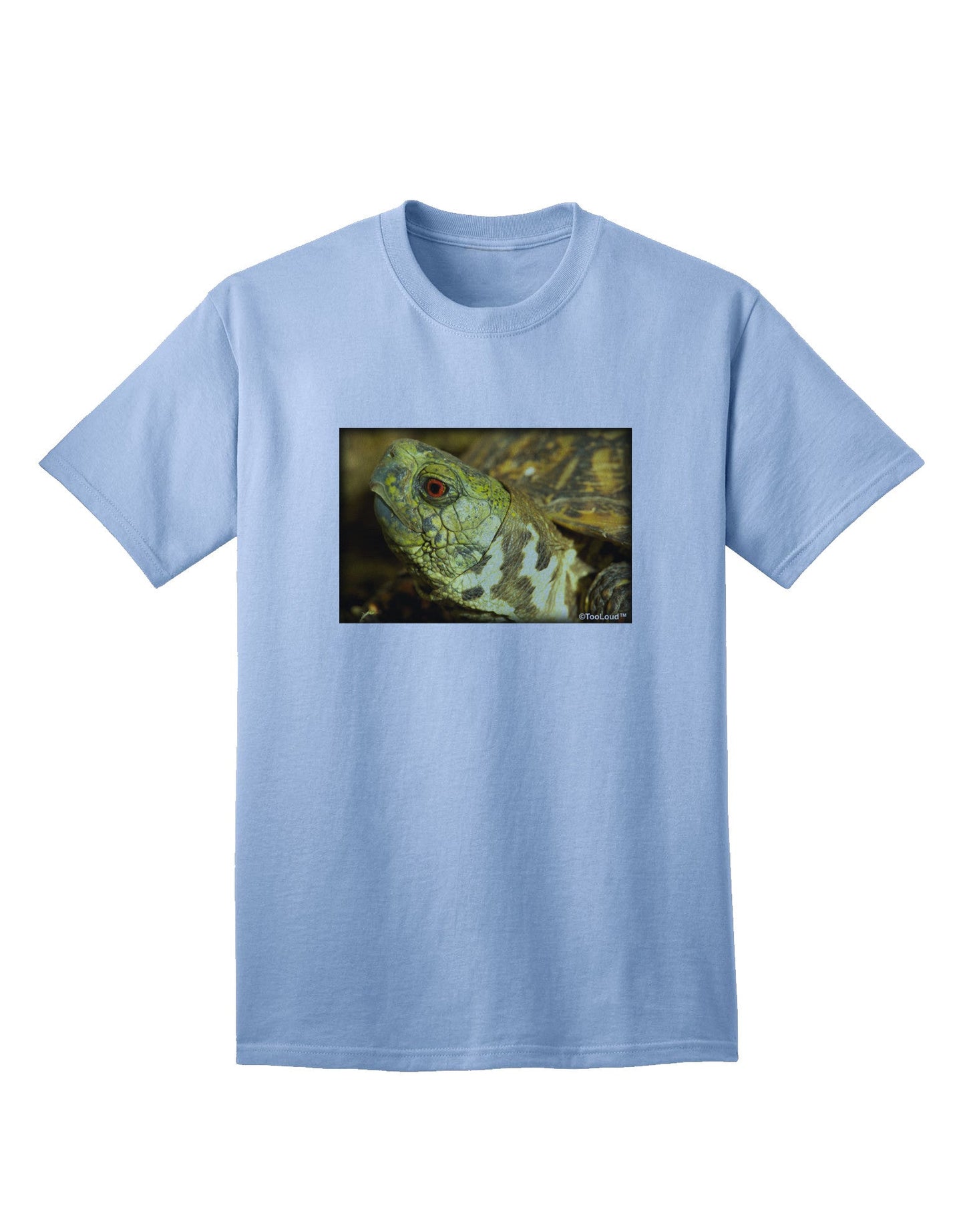 Menacing Turtle Adult T-Shirt: Premium Quality for the Modern Trendsetter-Mens T-shirts-TooLoud-Light-Blue-Small-Davson Sales