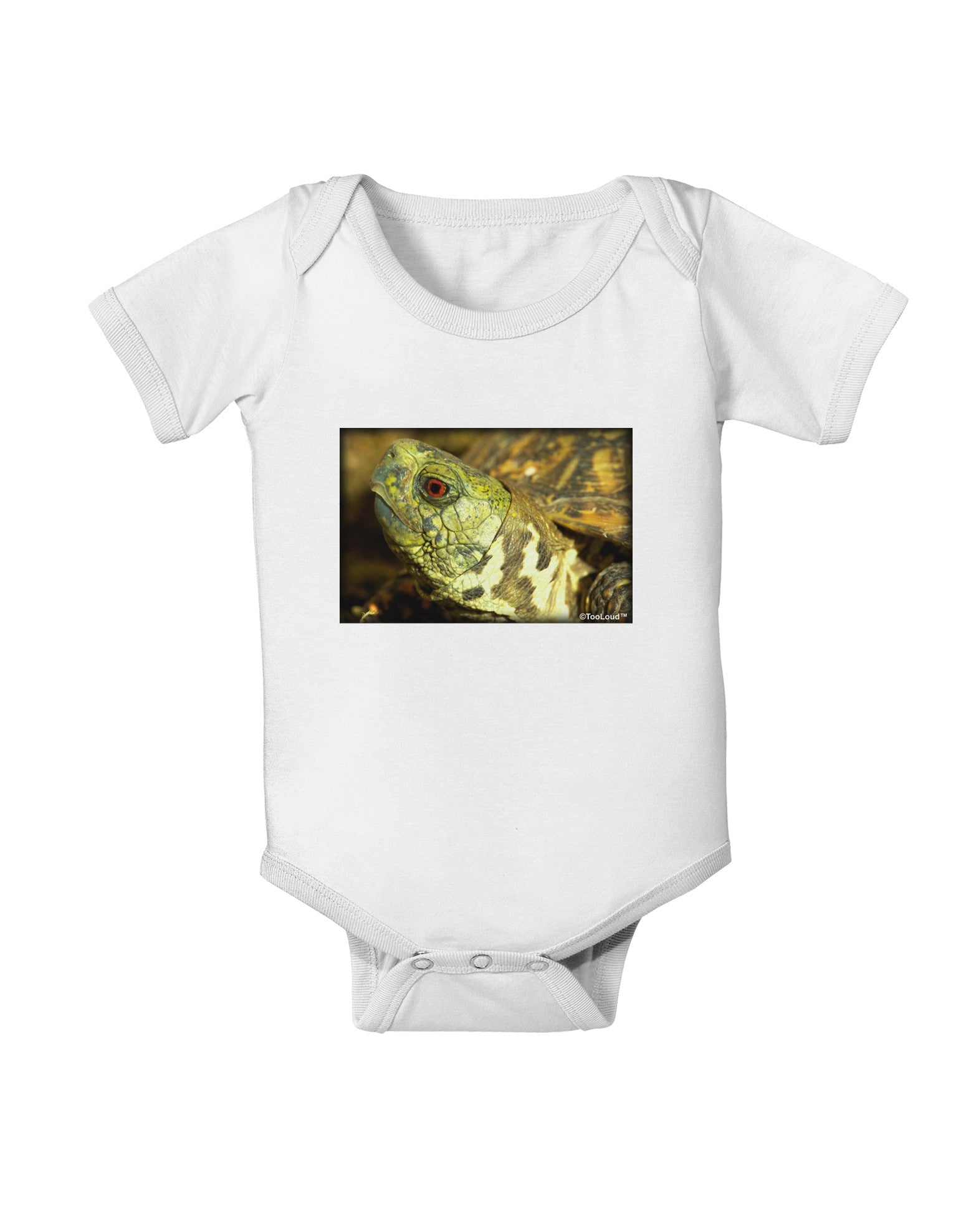 Menacing Turtle Baby Romper Bodysuit-Baby Romper-TooLoud-White-06-Months-Davson Sales