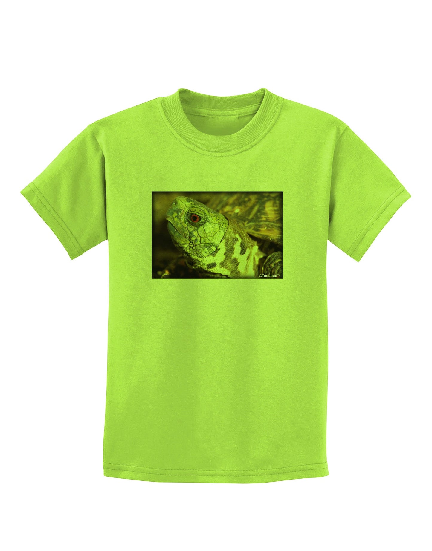 Menacing Turtle Childrens T-Shirt-Childrens T-Shirt-TooLoud-Lime-Green-X-Small-Davson Sales