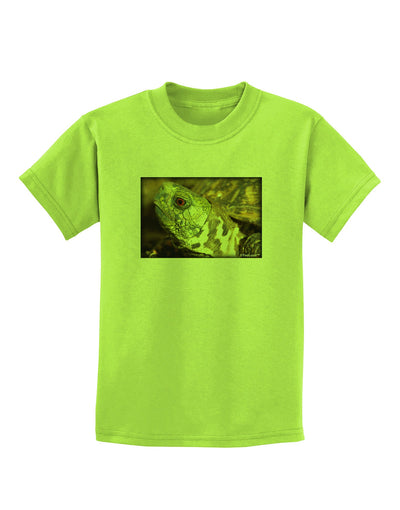 Menacing Turtle Childrens T-Shirt-Childrens T-Shirt-TooLoud-Lime-Green-X-Small-Davson Sales