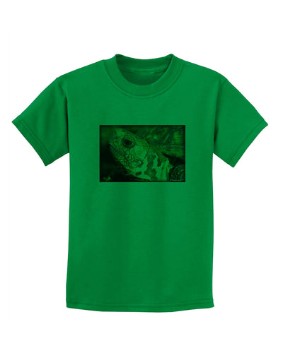 Menacing Turtle Childrens T-Shirt-Childrens T-Shirt-TooLoud-Kelly-Green-X-Small-Davson Sales