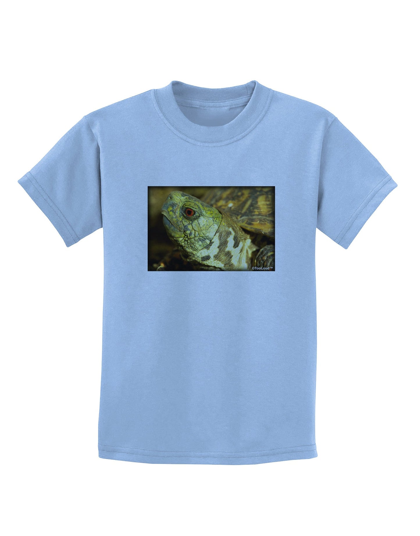 Menacing Turtle Childrens T-Shirt-Childrens T-Shirt-TooLoud-Light-Blue-X-Small-Davson Sales