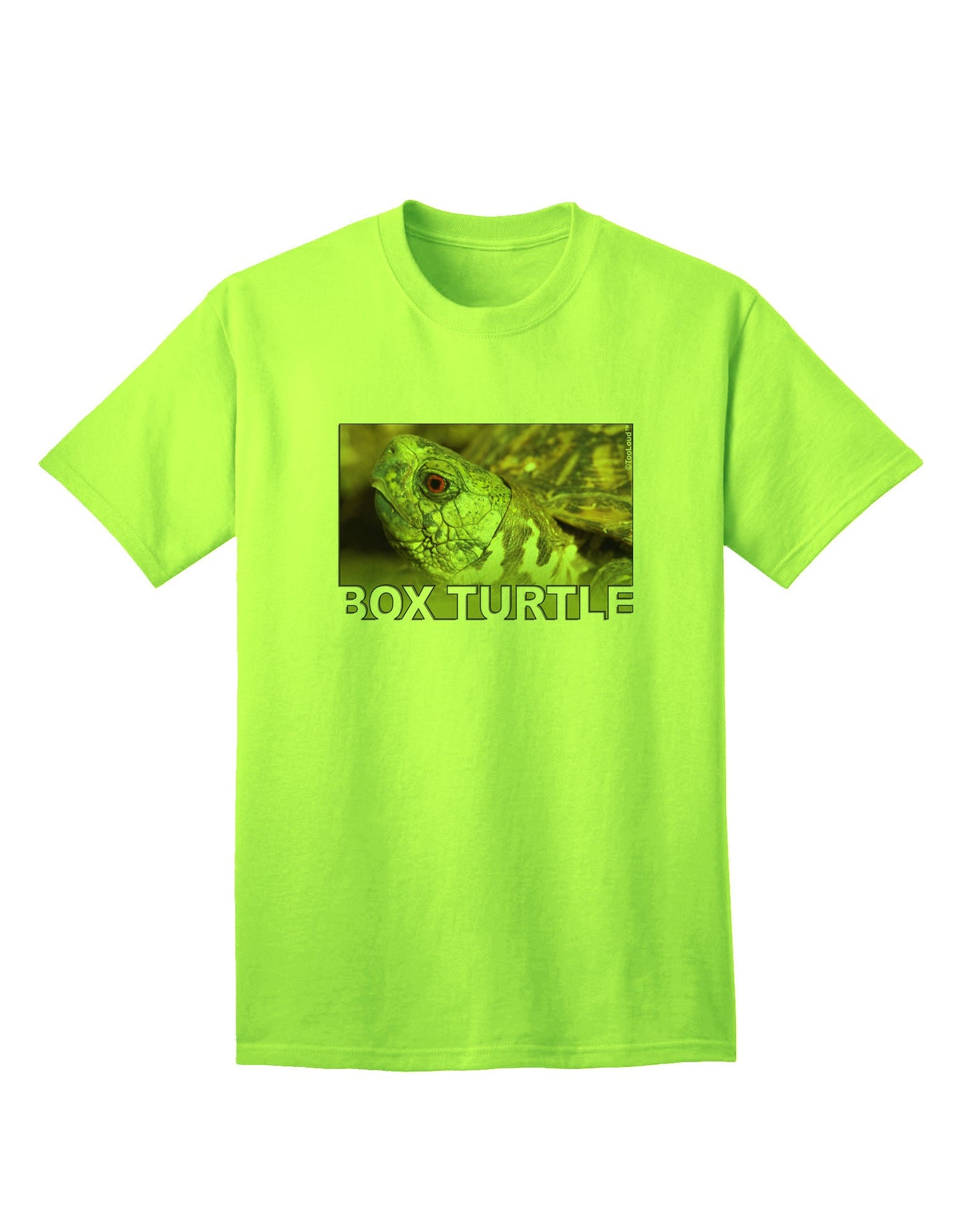 Menacing Turtle Graphic: Premium Adult T-Shirt with Unique Text Design-Mens T-shirts-TooLoud-Neon-Green-Small-Davson Sales