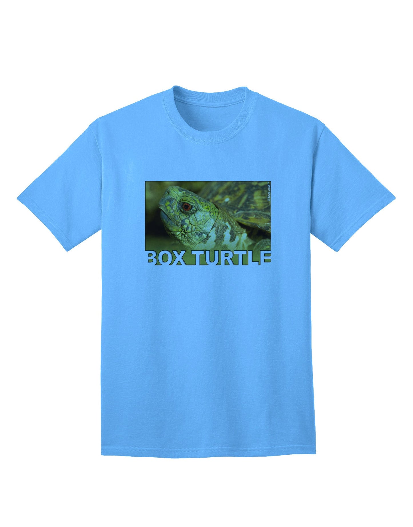 Menacing Turtle Graphic: Premium Adult T-Shirt with Unique Text Design-Mens T-shirts-TooLoud-Aquatic-Blue-Small-Davson Sales