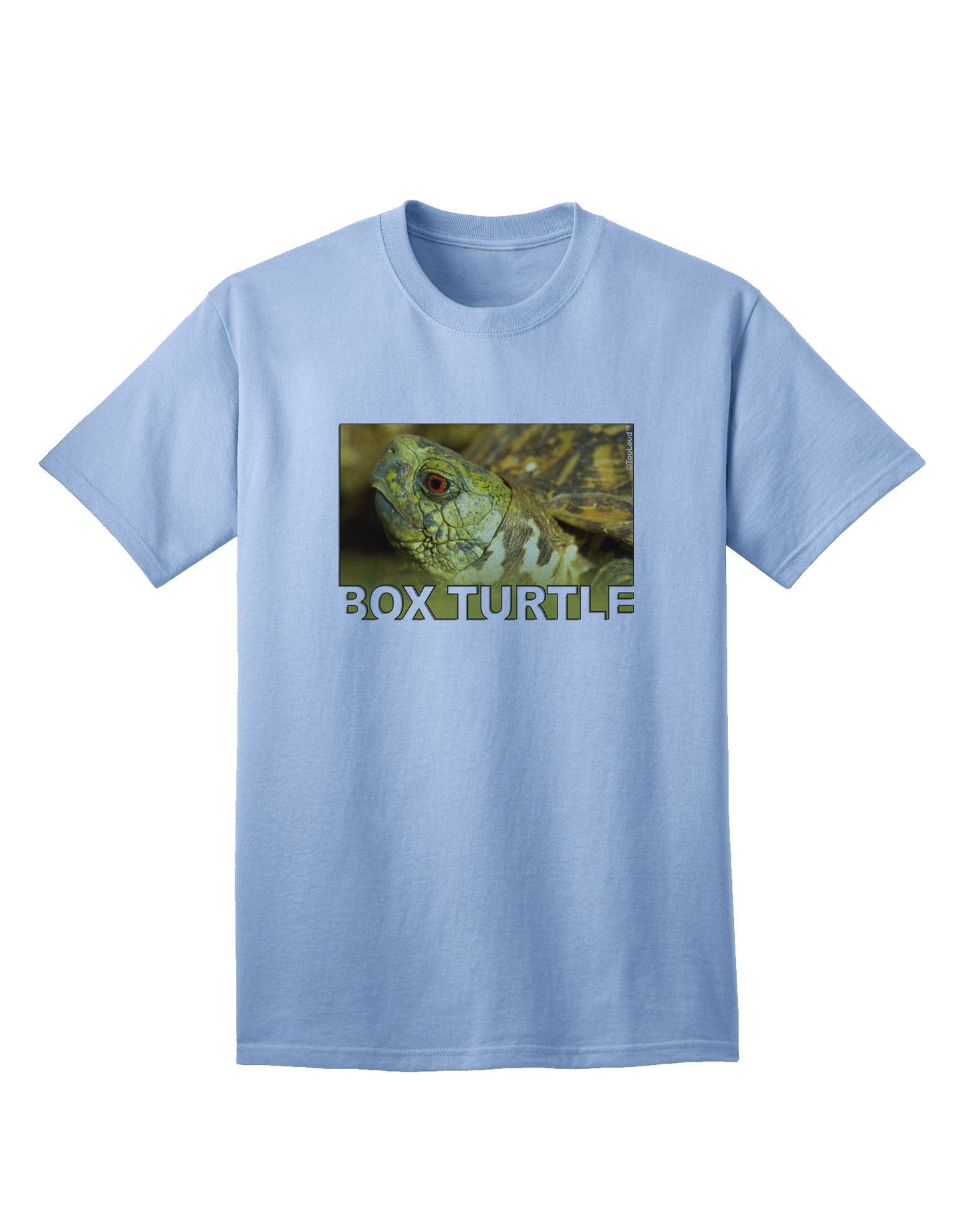 Menacing Turtle Graphic: Premium Adult T-Shirt with Unique Text Design-Mens T-shirts-TooLoud-Light-Blue-Small-Davson Sales