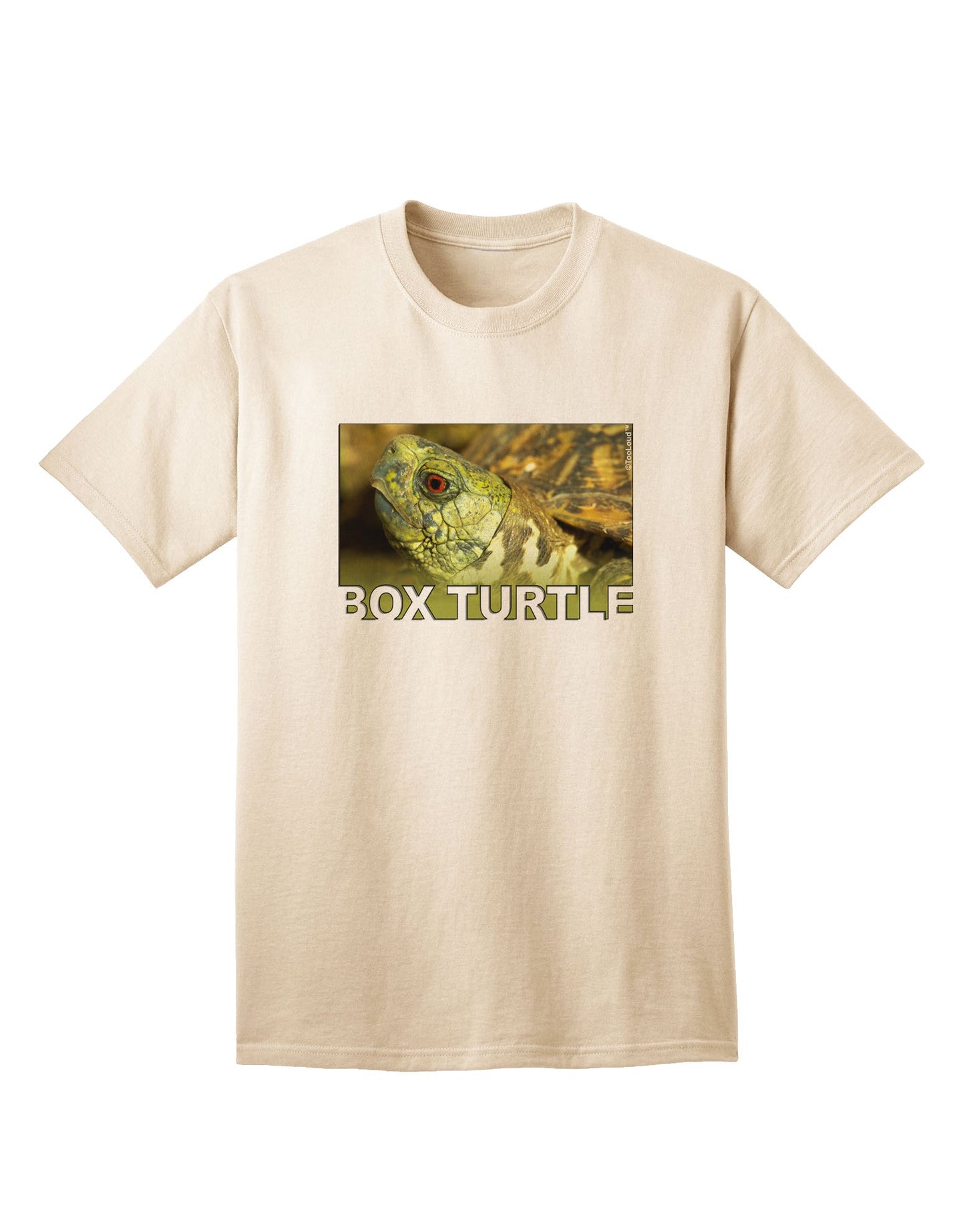Menacing Turtle Graphic: Premium Adult T-Shirt with Unique Text Design-Mens T-shirts-TooLoud-Natural-Small-Davson Sales
