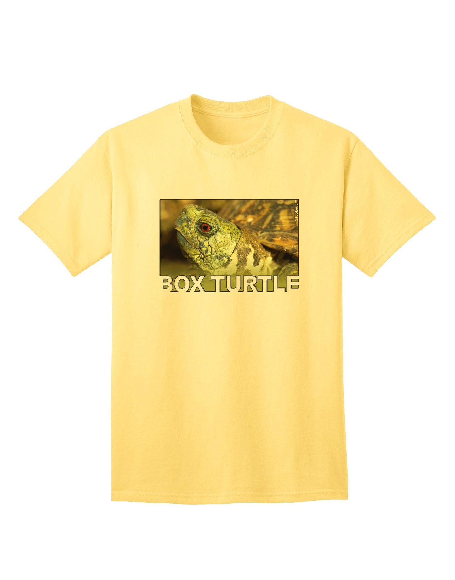 Menacing Turtle Graphic: Premium Adult T-Shirt with Unique Text Design-Mens T-shirts-TooLoud-Yellow-Small-Davson Sales