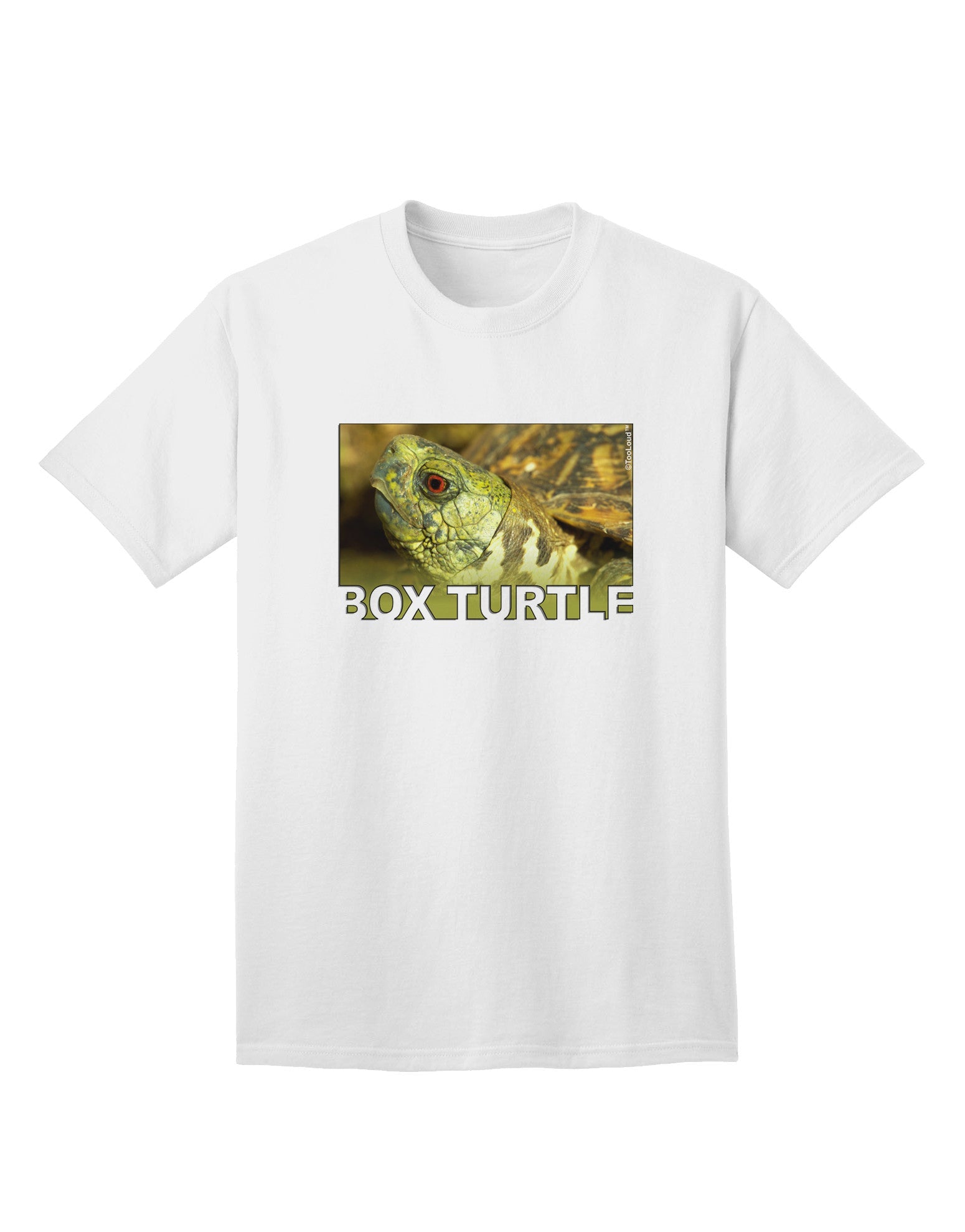 Menacing Turtle Graphic: Premium Adult T-Shirt with Unique Text Design-Mens T-shirts-TooLoud-White-Small-Davson Sales