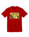 Menacing Turtle Watercolor Adult Dark T-Shirt-Mens T-Shirt-TooLoud-Red-Small-Davson Sales