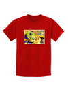 Menacing Turtle Watercolor Childrens Dark T-Shirt-Childrens T-Shirt-TooLoud-Red-X-Small-Davson Sales