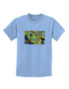 Menacing Turtle Watercolor Childrens T-Shirt-Childrens T-Shirt-TooLoud-Light-Blue-X-Small-Davson Sales