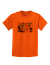 Menacing Turtle Watercolor Childrens T-Shirt-Childrens T-Shirt-TooLoud-Orange-X-Small-Davson Sales