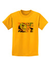 Menacing Turtle Watercolor Childrens T-Shirt-Childrens T-Shirt-TooLoud-Gold-X-Small-Davson Sales