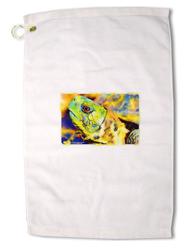 Menacing Turtle Watercolor Premium Cotton Golf Towel - 16 x 25 inch-Golf Towel-TooLoud-16x25"-Davson Sales