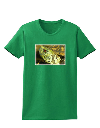 Menacing Turtle Womens Dark T-Shirt-TooLoud-Kelly-Green-X-Small-Davson Sales