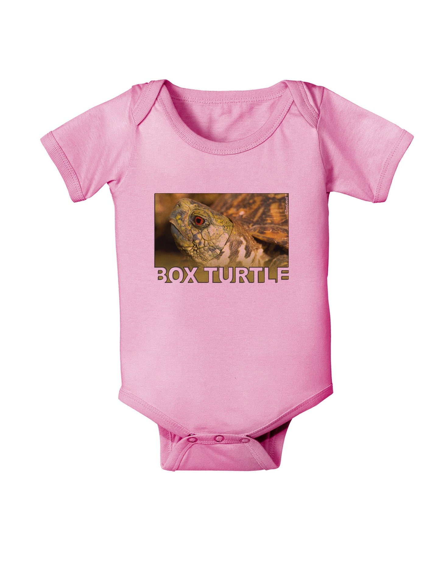 Menacing Turtle with Text Baby Romper Bodysuit-Baby Romper-TooLoud-Pink-06-Months-Davson Sales