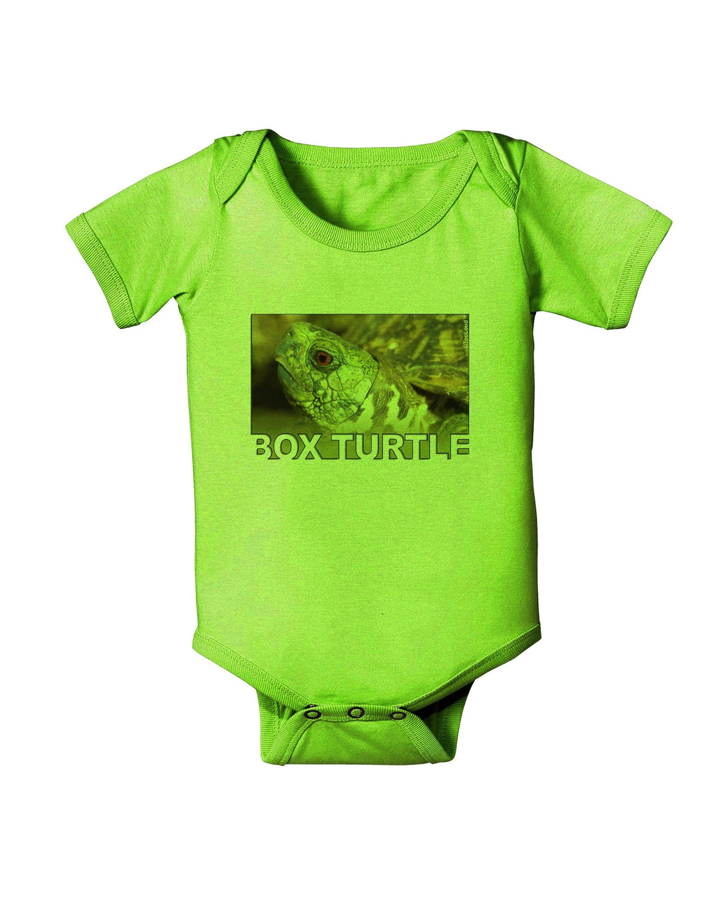Menacing Turtle with Text Baby Romper Bodysuit-Baby Romper-TooLoud-Lime-06-Months-Davson Sales