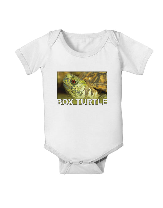 Menacing Turtle with Text Baby Romper Bodysuit-Baby Romper-TooLoud-White-06-Months-Davson Sales