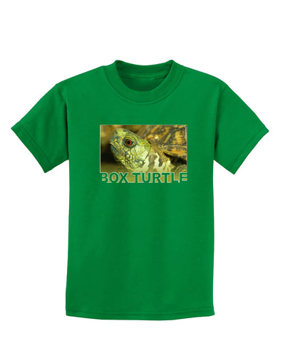 Menacing Turtle with Text Childrens Dark T-Shirt-Childrens T-Shirt-TooLoud-Kelly-Green-X-Small-Davson Sales