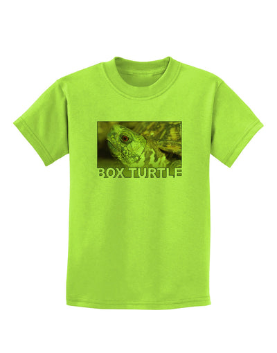 Menacing Turtle with Text Childrens T-Shirt-Childrens T-Shirt-TooLoud-Lime-Green-X-Small-Davson Sales