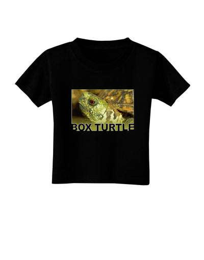 Menacing Turtle with Text Toddler T-Shirt Dark-Toddler T-Shirt-TooLoud-Black-2T-Davson Sales