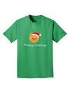 Meowy Christmas Cute Cat Santa Hat Adult Dark T-Shirt-Mens T-Shirt-TooLoud-Kelly-Green-Small-Davson Sales