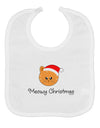 Meowy Christmas Cute Cat Santa Hat Baby Bib