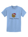 Meowy Christmas Cute Cat Santa Hat Childrens T-Shirt-Childrens T-Shirt-TooLoud-Light-Blue-X-Small-Davson Sales