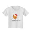 Meowy Christmas Cute Cat Santa Hat Toddler T-Shirt-Toddler T-Shirt-TooLoud-White-2T-Davson Sales