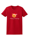 Meowy Christmas Cute Cat Santa Hat Womens Dark T-Shirt-TooLoud-Red-X-Small-Davson Sales