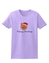 Meowy Christmas Cute Cat Santa Hat Womens T-Shirt-Womens T-Shirt-TooLoud-Lavender-X-Small-Davson Sales