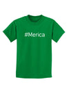 #Merica Childrens Dark T-Shirt-Childrens T-Shirt-TooLoud-Kelly-Green-X-Small-Davson Sales