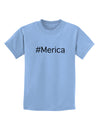 #Merica Childrens T-Shirt-Childrens T-Shirt-TooLoud-Light-Blue-X-Small-Davson Sales