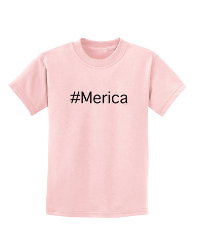 #Merica Childrens T-Shirt-Childrens T-Shirt-TooLoud-PalePink-X-Small-Davson Sales